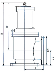 J744X液壓角式快開排泥閥結(jié)構示意圖